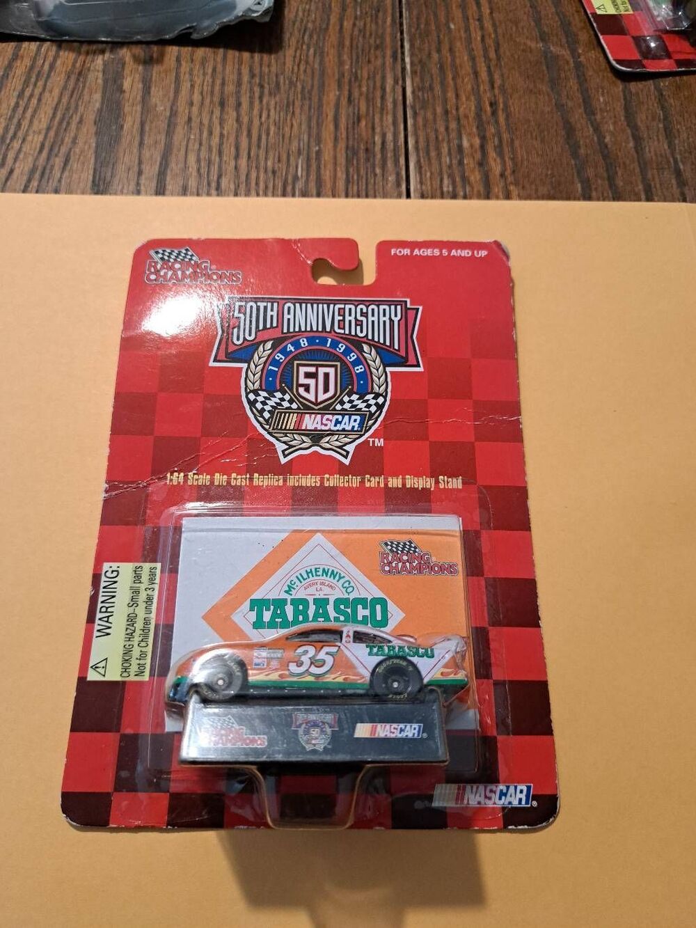 Vintage 1998 Racing Champions Todd Bodine #35 Tabasco NASCAR 1:64 Die Cast Car